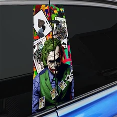 Auton B-pilarin tarra Jokeri-kuvio